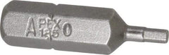 Apex - 5/64" Hex Screwdriver Bit - 1/4" Drive, 1" OAL - Best Tool & Supply