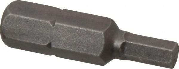 Apex - 9/64" Hex Screwdriver Bit - 1/4" Drive, 1" OAL - Best Tool & Supply