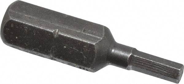 Apex - 2.5mm Hex Screwdriver Bit - 1/4" Drive, 1" OAL - Best Tool & Supply