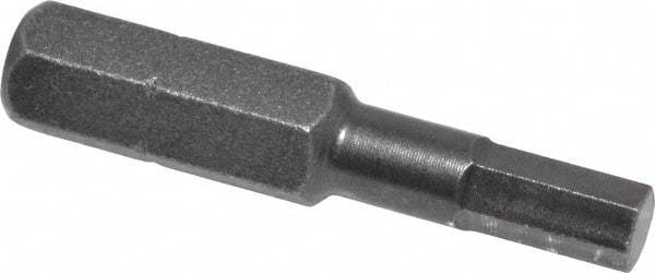 Apex - 4mm Hex Screwdriver Bit - 1/4" Drive, 1-5/16" OAL - Best Tool & Supply