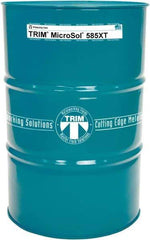 Master Fluid Solutions - Trim MicroSol 585XT, 54 Gal Drum Cutting & Grinding Fluid - Semisynthetic, For Aluminum Alloys, Cast Iron, Composites, Copper, Plastics, Steels & Titanium - Best Tool & Supply