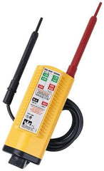 Ideal - 100 VAC/VDC to 600 VAC/VDC, Voltage Tester - LED and Neon Lamps Display, 60 Hz, LR44 Power Supply - Best Tool & Supply