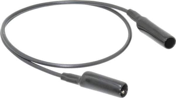 Pomona - Black Electrical Test Equipment Patch Cord - Use with Alligators Test Clips - Best Tool & Supply