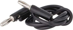 Pomona - Black Electrical Test Equipment Leads - Use with Stacking Banana Plugs - Best Tool & Supply