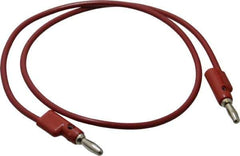 Pomona - Red Electrical Test Equipment Leads - Use with Stacking Banana Plugs - Best Tool & Supply