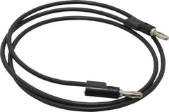 Pomona - Black Electrical Test Equipment Leads - Use with Stacking Banana Plugs - Best Tool & Supply