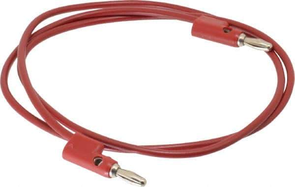 Pomona - Red Electrical Test Equipment Leads - Use with Stacking Banana Plugs - Best Tool & Supply