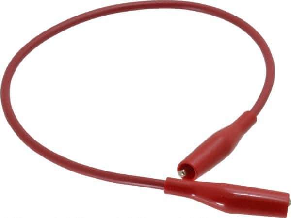 Pomona - Red Electrical Test Equipment Patch Cord - Use with Minigators, Test Clips - Best Tool & Supply