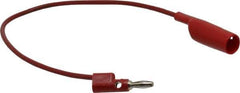 Pomona - Red Electrical Test Equipment Clip - Use with 0.300" Terminal, Banana Plugs - Best Tool & Supply