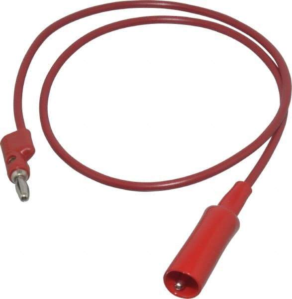 Pomona - Red Electrical Test Equipment Clip - Use with 0.300" Terminal, Banana Plugs - Best Tool & Supply