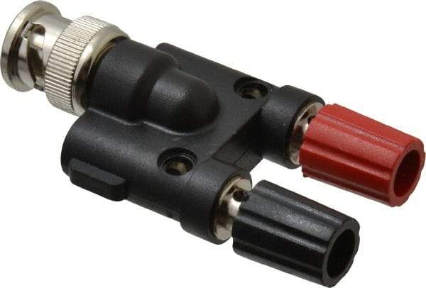 Pomona - Black Electrical Test Equipment Adapter - Use with Male BNC to Double Binding Posts - Best Tool & Supply