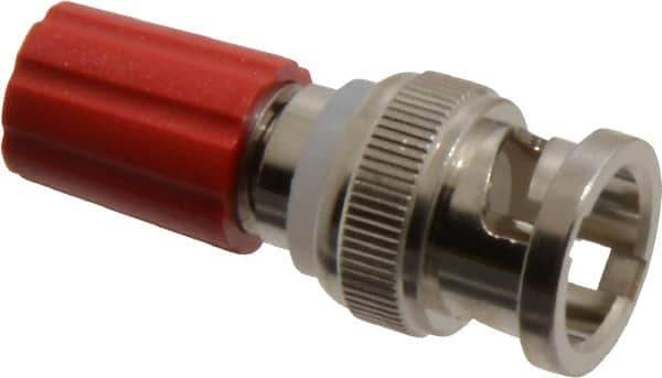 Pomona - Red Electrical Test Equipment Adapter - Use with Male BNC to Single Binding Posts - Best Tool & Supply