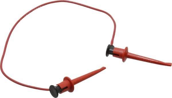 Pomona - Red Electrical Test Equipment Patch Cord - Use with Test Clips - Best Tool & Supply