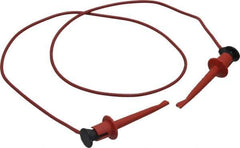 Pomona - Red Electrical Test Equipment Patch Cord - Use with Test Clips - Best Tool & Supply