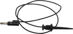 Pomona - Black Electrical Test Equipment Patch Cord - Use with Test Clips - Best Tool & Supply