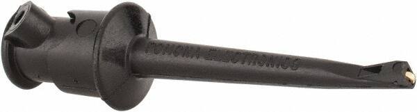 Pomona - Black Electrical Test Equipment Clip - Use with Minigrabbers - Best Tool & Supply