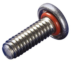 APM HEXSEAL - #8-32, 3/8" Length Under Head, Pan Head, #2 Phillips Self Sealing Machine Screw - Uncoated, 18-8 Stainless Steel, Silicone O-Ring - Best Tool & Supply