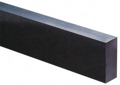 Made in USA - 4 Ft. Long x 1 Inch Wide x 1/4 Inch High, Acetal, Rectangular Plastic Bar - Porosity Free, Black - Best Tool & Supply