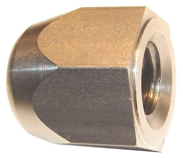 Morton Machine Works - 3/4-10" UNC, 1-1/4" Width Across Flats, Uncoated, Stainless Steel Acorn Nut - 1-3/8" Overall Height, Grade 303, TCMAI - Best Tool & Supply