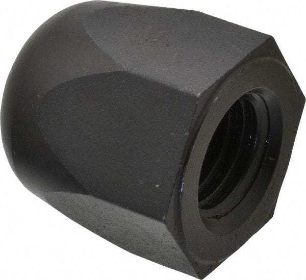 Morton Machine Works - 3/4-10" UNC, 1-1/4" Width Across Flats, Black Oxide Finish, Steel Acorn Nut - 1-3/8" Overall Height, TCMAI - Best Tool & Supply