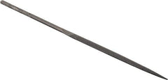 Grobet - 5-1/2" Needle Precision Swiss Pattern Marking File - Round Handle - Best Tool & Supply