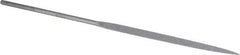 Grobet - 6-1/4" Needle Precision Swiss Pattern Marking File - Round Handle - Best Tool & Supply