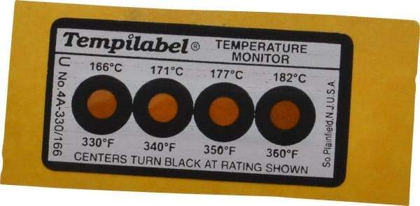 Tempil - 166/171/177/182°C Temp Indicating Label - Best Tool & Supply