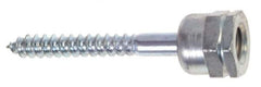 ITW Buildex - 3/8" Zinc-Plated Steel Vertical (End Drilled) Mount Threaded Rod Anchor - 5/8" Diam x 1-1/4" Long, 2,200 Lb Ultimate Pullout, For Use with Steel - Best Tool & Supply