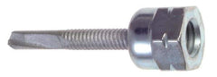 Buildex - 3/8" Zinc-Plated Steel Vertical (End Drilled) Mount Threaded Rod Anchor - 5/8" Diam x 1-1/2" Long, 3,125 Lb Ultimate Pullout, For Use with Steel - Best Tool & Supply