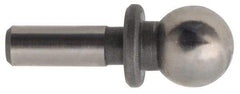 Gibraltar - 1/2" Ball Diam, 5/16" Shank Diam, Steel Inspection Tooling Ball - Press-Fit Shank, 1-1/2" Ball Center to Shank Bottom, 1/2" Ball Center to Shoulder Bottom, with Shoulder - Best Tool & Supply