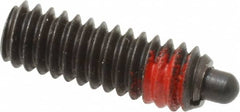 TE-CO - 1/4-20, 3/4" Thread Length, 1/8" Plunger Projection, Steel Threaded Spring Plunger - Best Tool & Supply