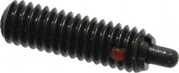 TE-CO - 5/16-18, 1" Thread Length, 3/16" Plunger Projection, Steel Threaded Spring Plunger - Best Tool & Supply