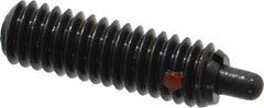 TE-CO - 5/16-18, 1" Thread Length, 3/16" Plunger Projection, Steel Threaded Spring Plunger - Best Tool & Supply