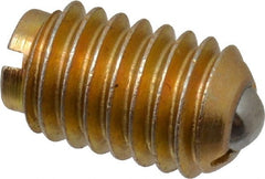 TE-CO - 3/8-16, 0.187" Ball Diam, 5/8" Body Length, 0.048" Max Ball Reach, Threaded Ball Plunger - Best Tool & Supply