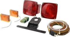 Peterson - 4-1/2" Long x 4-1/2" Wide Red Towing Lights - 12 Volt, Plastic - Best Tool & Supply