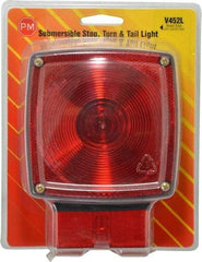 Peterson - 4-1/2" Long x 4-1/2" Wide Red Towing Lights - 12 Volt, Plastic - Best Tool & Supply