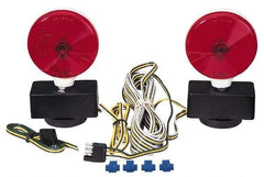 Peterson - 4-1/8" Long x 4-1/8" Wide Red Towing Lights - 12 Volt, Plastic - Best Tool & Supply