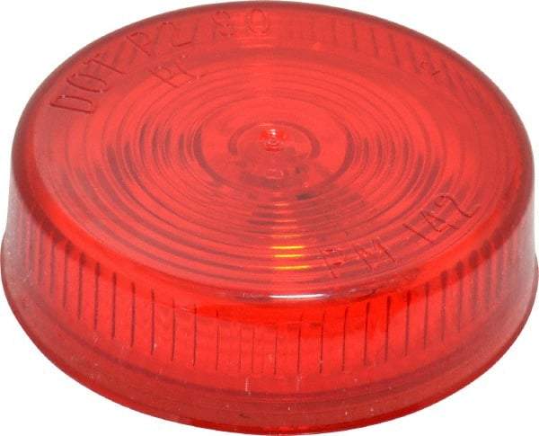 Peterson - 2-1/2" Diam, Red Lens & Reflector - Plastic, 12 Volt - Best Tool & Supply