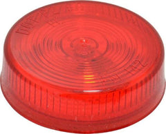 Peterson - 2-1/2" Diam, Red Lens & Reflector - Plastic, 12 Volt - Best Tool & Supply