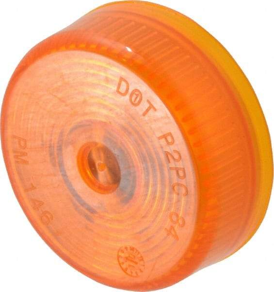 Peterson - 2" Diam, Amber Lens & Reflector - Plastic, 12 Volt - Best Tool & Supply