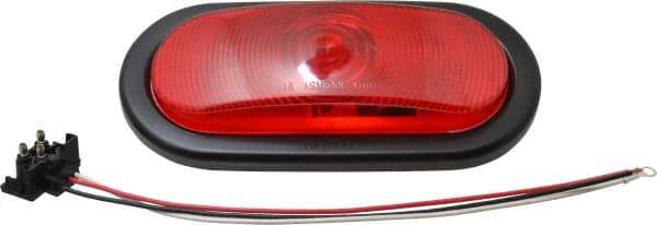 Peterson - 6-1/2" Long x 2-1/4" Wide, Red Lens & Reflector - Plastic, 12 Volt - Best Tool & Supply