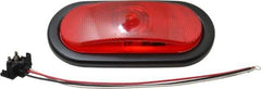 Peterson - 6-1/2" Long x 2-1/4" Wide, Red Lens & Reflector - Plastic, 12 Volt - Best Tool & Supply