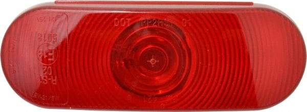 Peterson - 6-1/2" Long x 2-1/4" Wide, Red Lens & Reflector - Plastic, 12 Volt - Best Tool & Supply