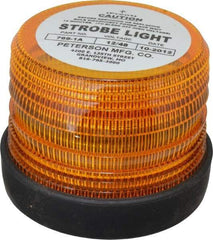 Peterson - 5-1/2" Diam, Amber Lens & Reflector - Plastic, 12 Volt - Best Tool & Supply