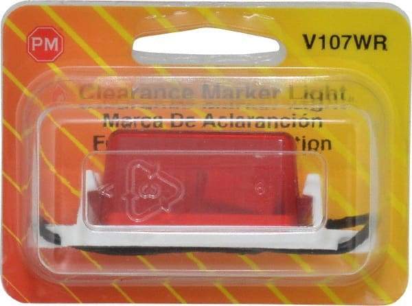 Peterson - 2-3/4" Long x 1" Wide, Red Lens & Reflector - Plastic, 12 Volt - Best Tool & Supply