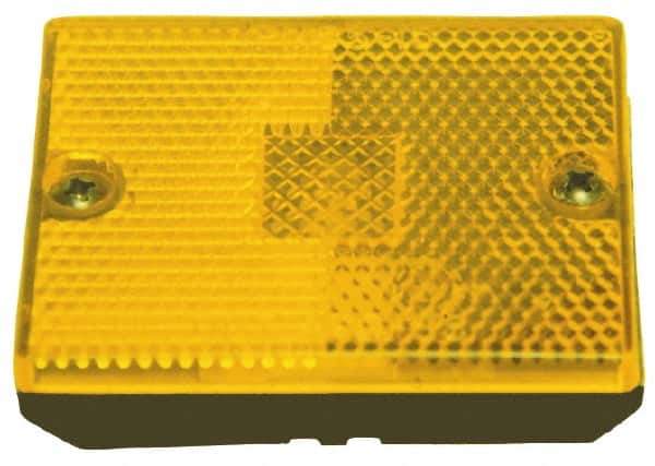 Peterson - 2-3/4" Long x 2-1/8" Wide, Amber Lens & Reflector - Plastic, 12 Volt - Best Tool & Supply