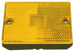 Peterson - 2-3/4" Long x 2-1/8" Wide, Amber Lens & Reflector - Plastic, 12 Volt - Best Tool & Supply