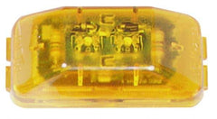 Peterson - 2-7/8" Long x 1-1/2" Wide, Amber Lens & Reflector - Plastic, 12 Volt - Best Tool & Supply