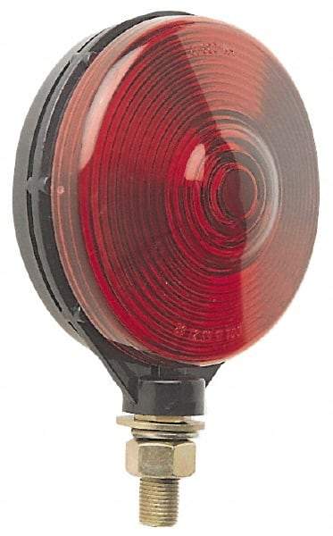 Peterson - 4-1/8" Diam, Red Lens & Reflector - Plastic, 12 Volt - Best Tool & Supply