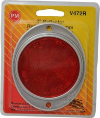 Peterson - 3" Diam, Red Lens & Reflector - Steel - Best Tool & Supply